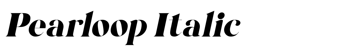 Pearloop Italic